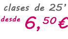 clases desde 6.50